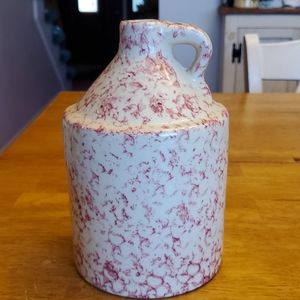 Alpine pottery red sponged jug